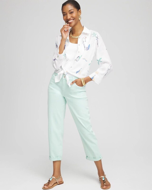 Boyfriend Crop Jeans - image 2